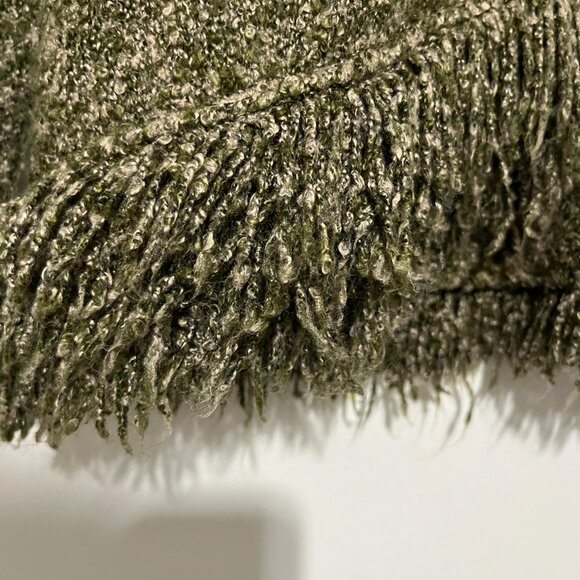 Wind River Womens Fringed Cardigan M/L Green Goblincore Swamp Witch Forest Fairy - Picture 6 of 12